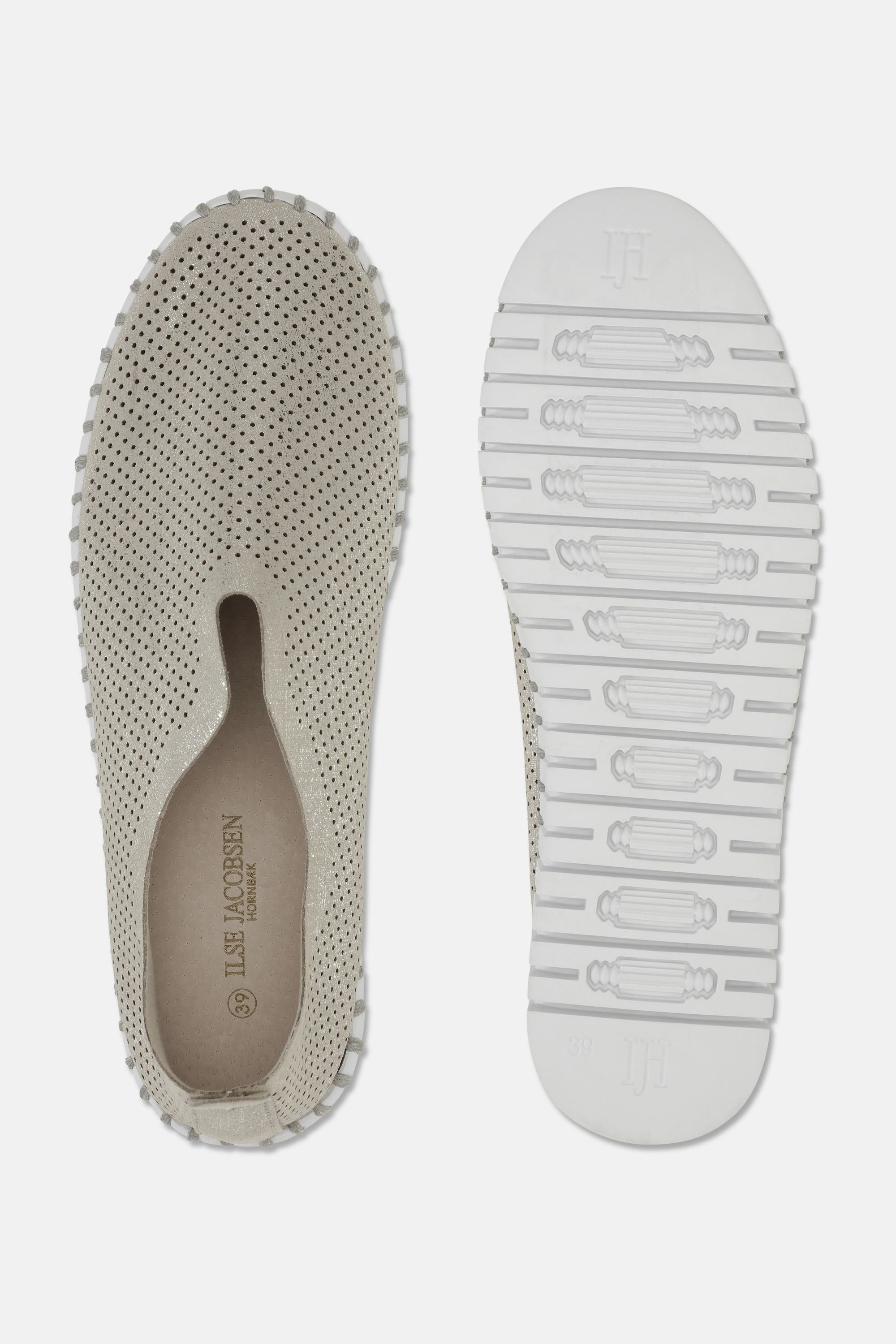 Tulip Plattformsko Glitter - Silver White